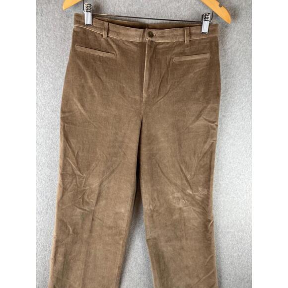 Rafaella Womens Corduroy Pants Size 10 Relaxed Fit All Straight Leg - Picture 2 of 11